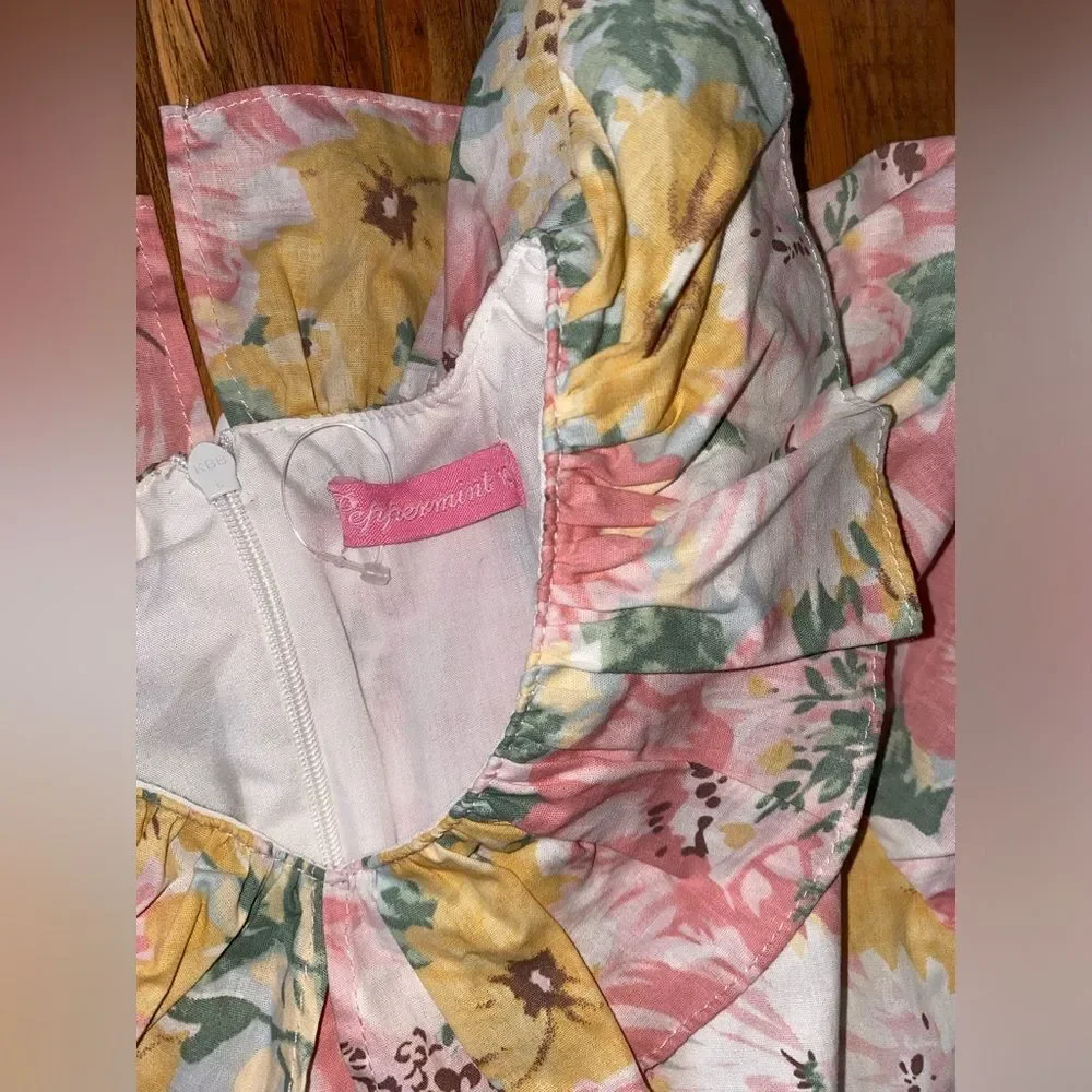 Peppermint Multicolor Floral Dress sz 10(kids)